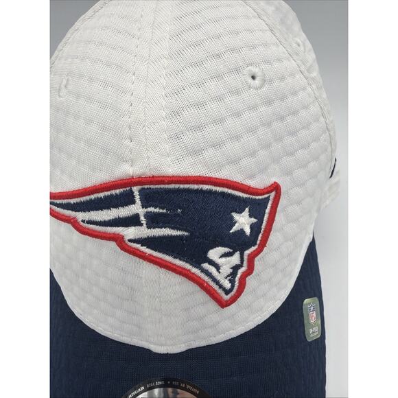 New England Patriots Flex Hat 2024 Training Camp New Era 39THIRTY L/XL NWT White - Picture 2 of 6